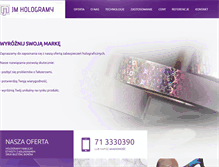 Tablet Screenshot of jmhologramy.pl